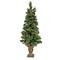4.5ft. Pre-Lit Cashmere Cone & Berry Entrance Artificial Christmas Tree, Clear Lights